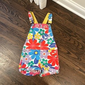 Mini Boden Floral Overalls
